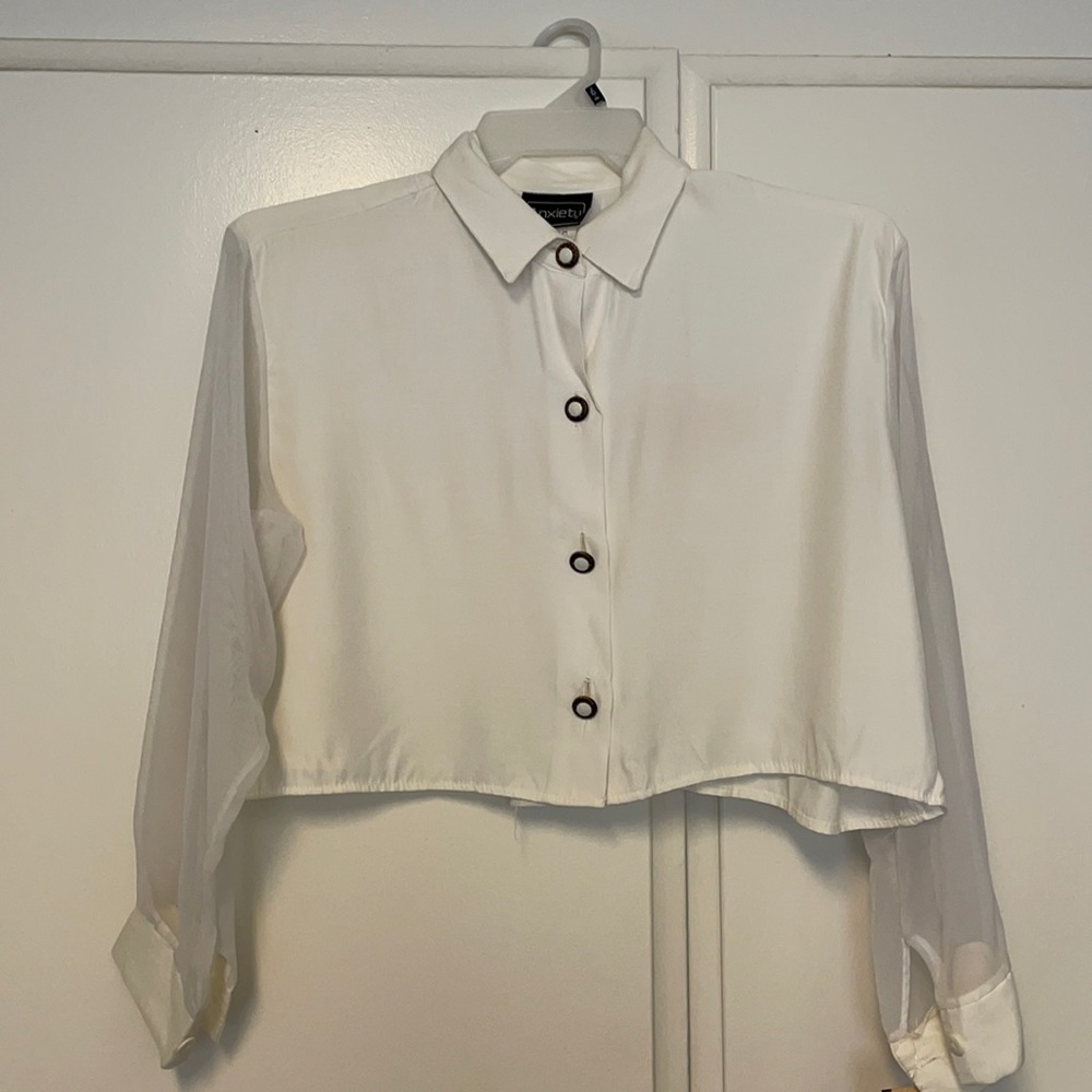 White collared blouse